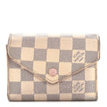 Louis Vuitton Damier Azur Victorine Wallet Rose Ballerine