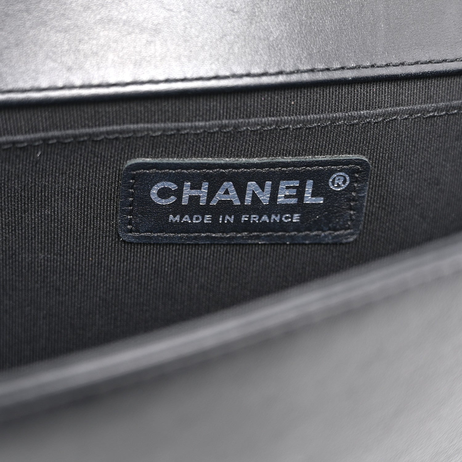 Chanel Calfskin Crystal Studded Quilted Medium Boy Flap  Black