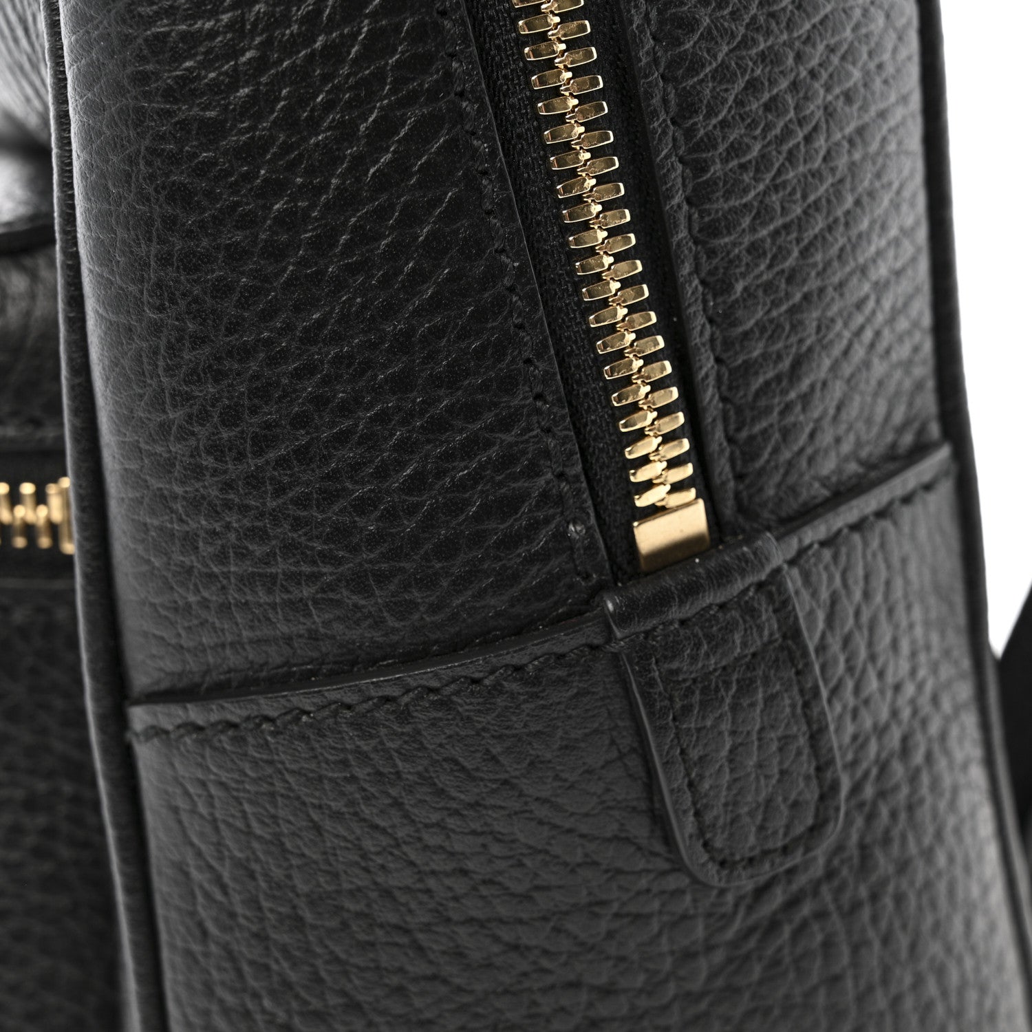 Gucci Pebbled Calfskin Soho Chain Backpack Black