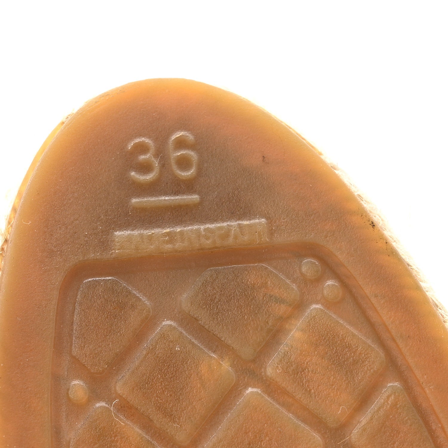 Lambskin CC Espadrilles 36 Beige Black