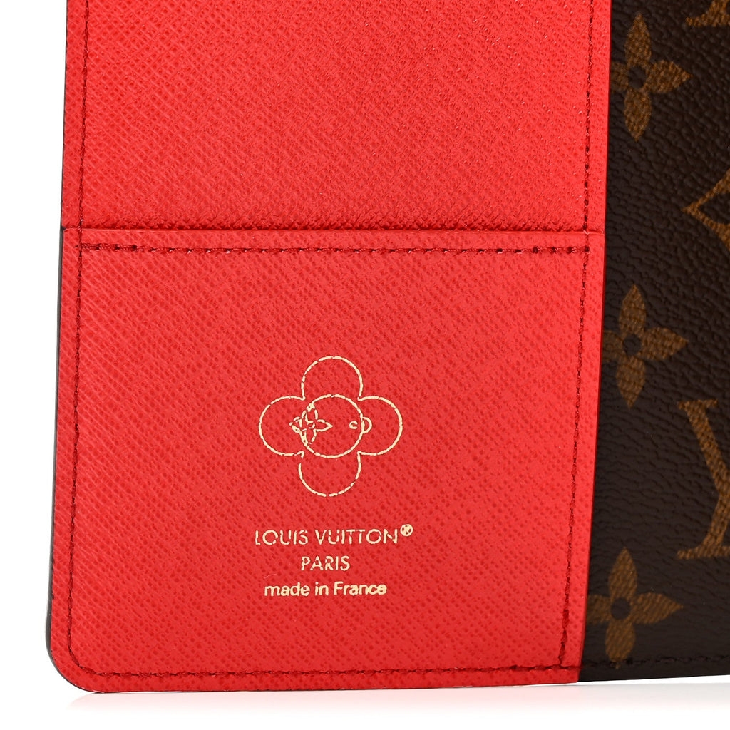 Louis Vuitton Monogram Emily Notebook Cove MM Coquelicot