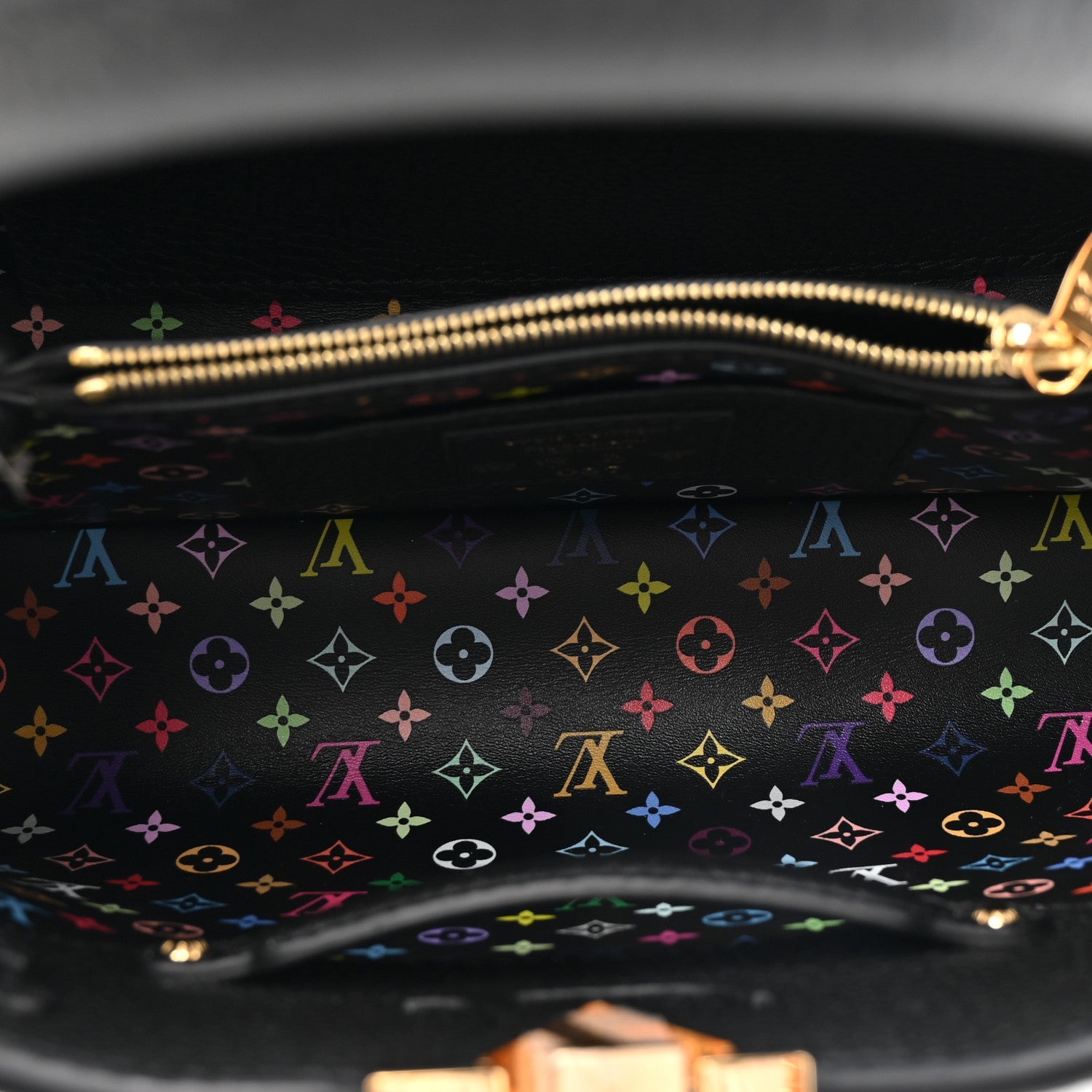 Louis Vuitton LV X TM Taurillon BB Capucines Black