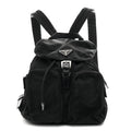 Prada Nylon Vela Medium Backpack Black