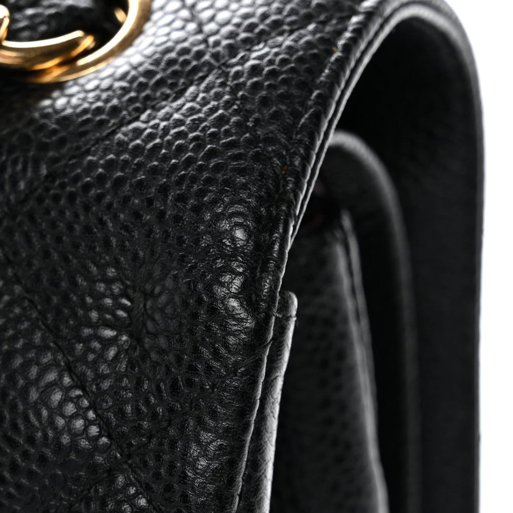 Chanel Caviar Quilted Jumbo Double Flap Black