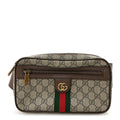 Gucci Soft GG Supreme Monogram Medium Ophidia Belt Bag Dark Brown