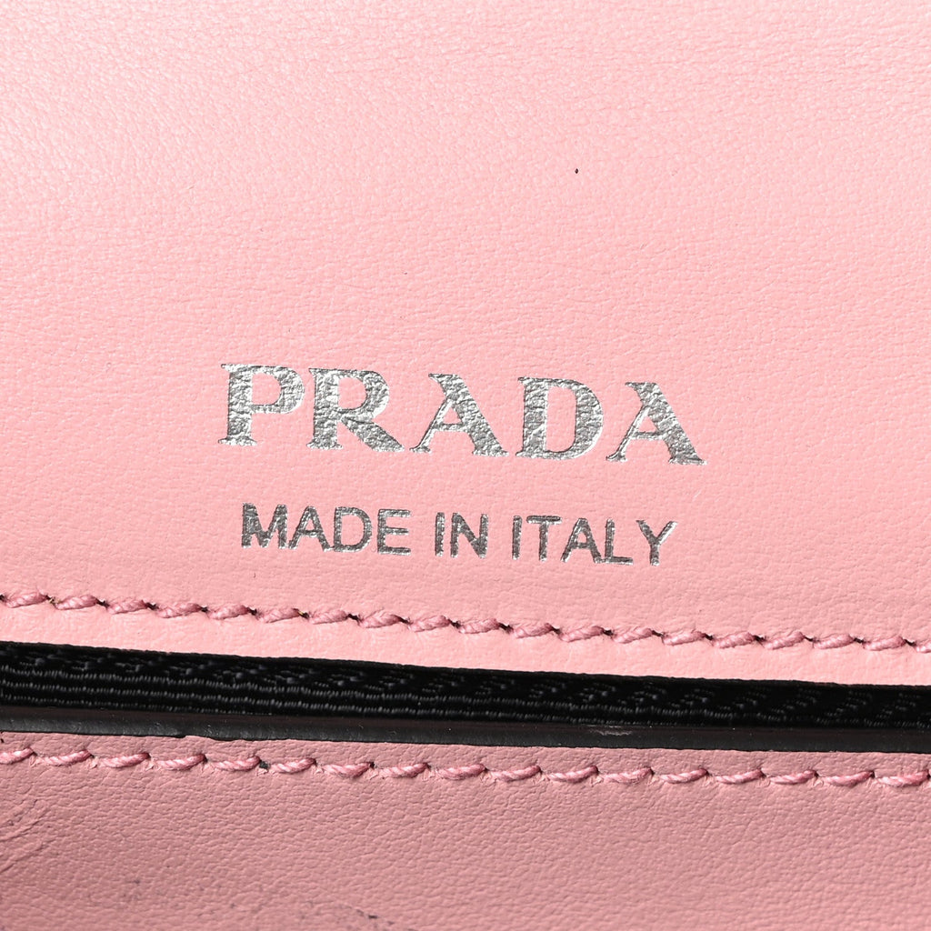 Prada City Calf Plex Ribbon Bag Pesco Giallo