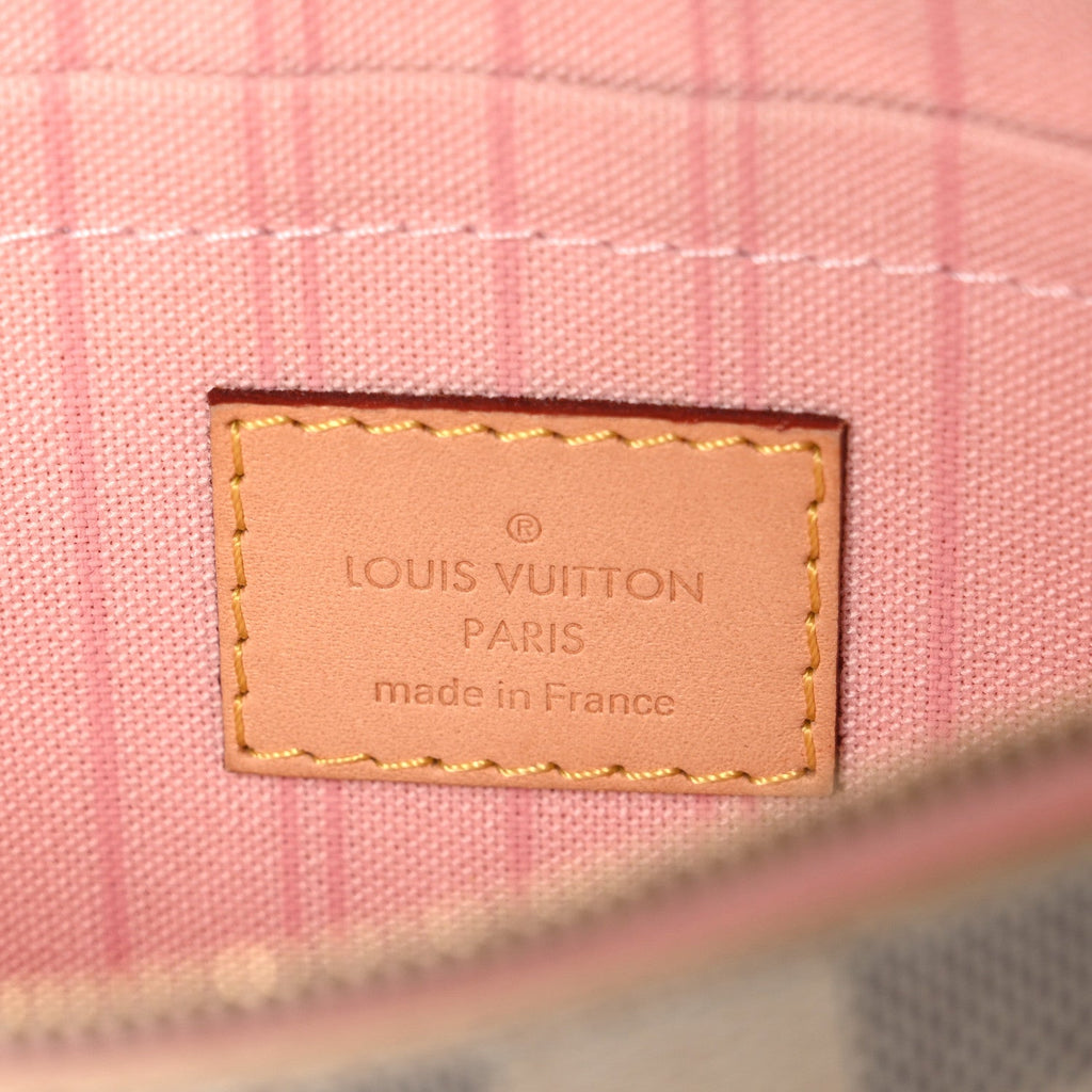 Louis Vuitton Monogram Neverfull MM GM Pochette Rose Ballerine