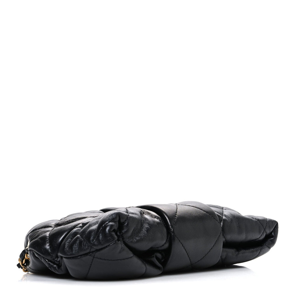Chanel Lambskin Quilted Mini Bow Bag Black
