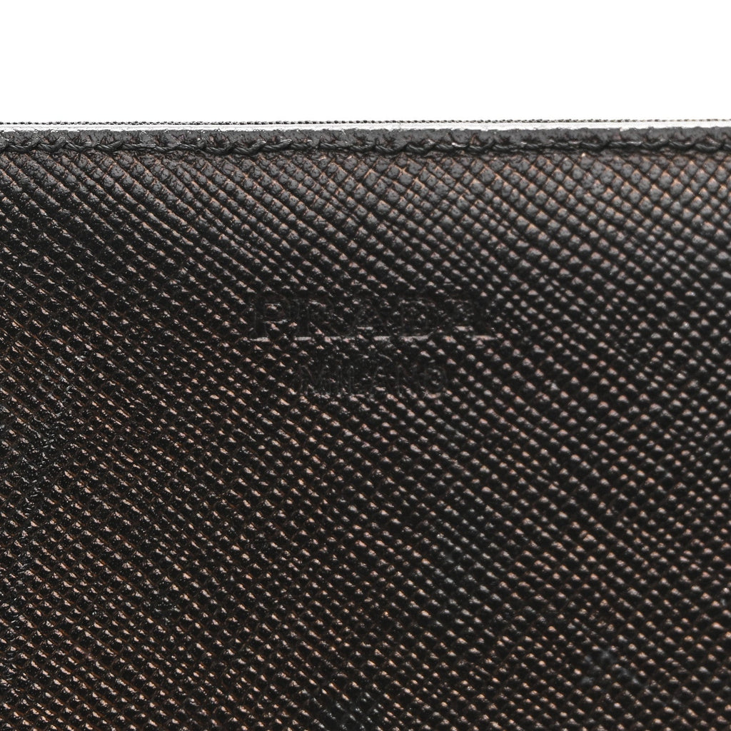 Prada Tessuto Nylon Continental Flap Wallet Black