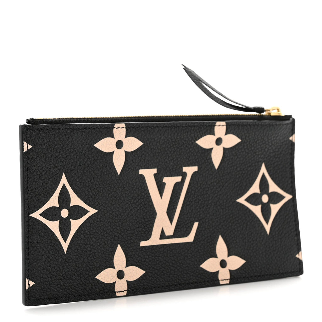 Louis Vuitton Empreinte Monogram Giant Crafty Pochette Felicie Zippered Insert Black