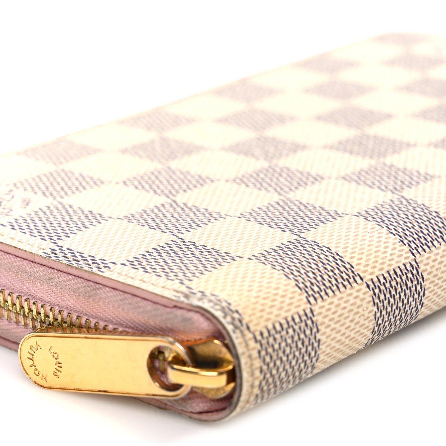 Louis Vuitton Damier Azur Zippy Wallet Rose Ballerine