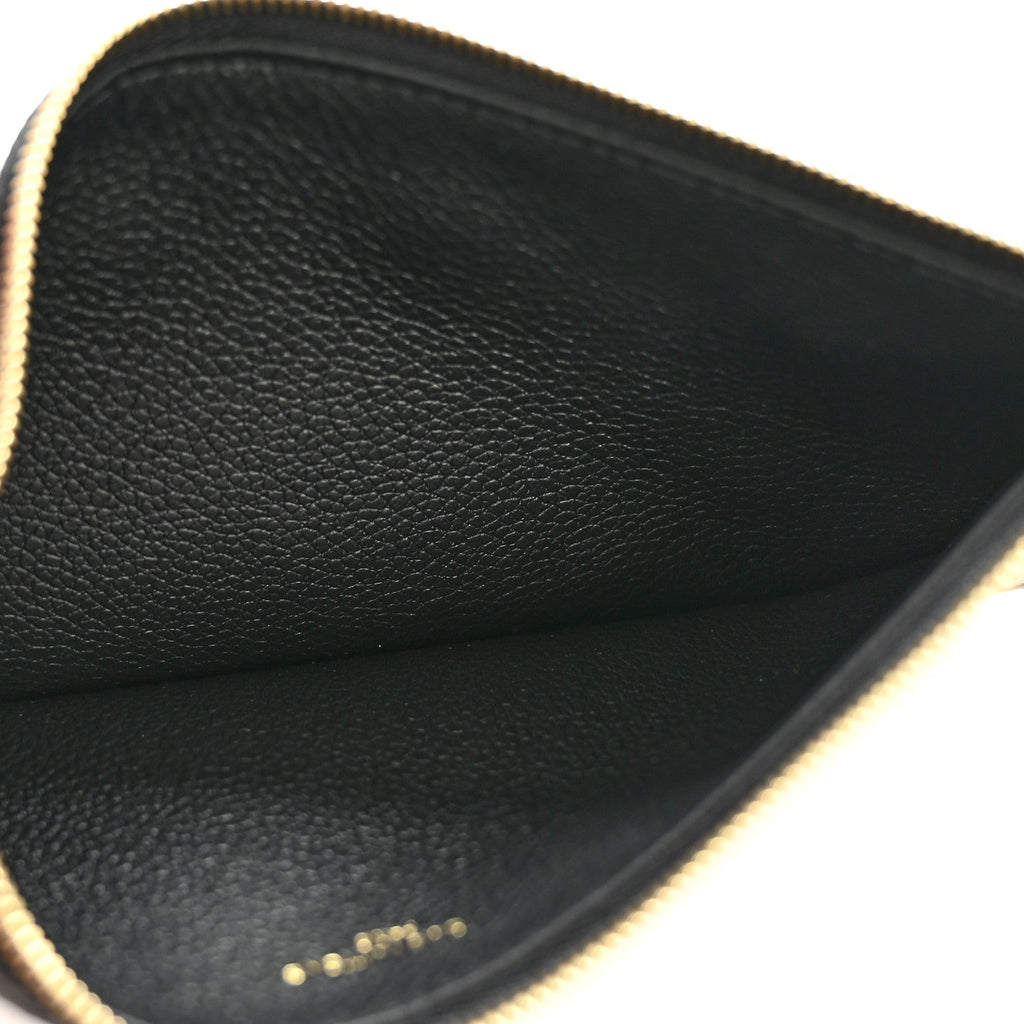 Louis Vuitton Empreinte Felicie Chain Wallet Zippered Insert Black