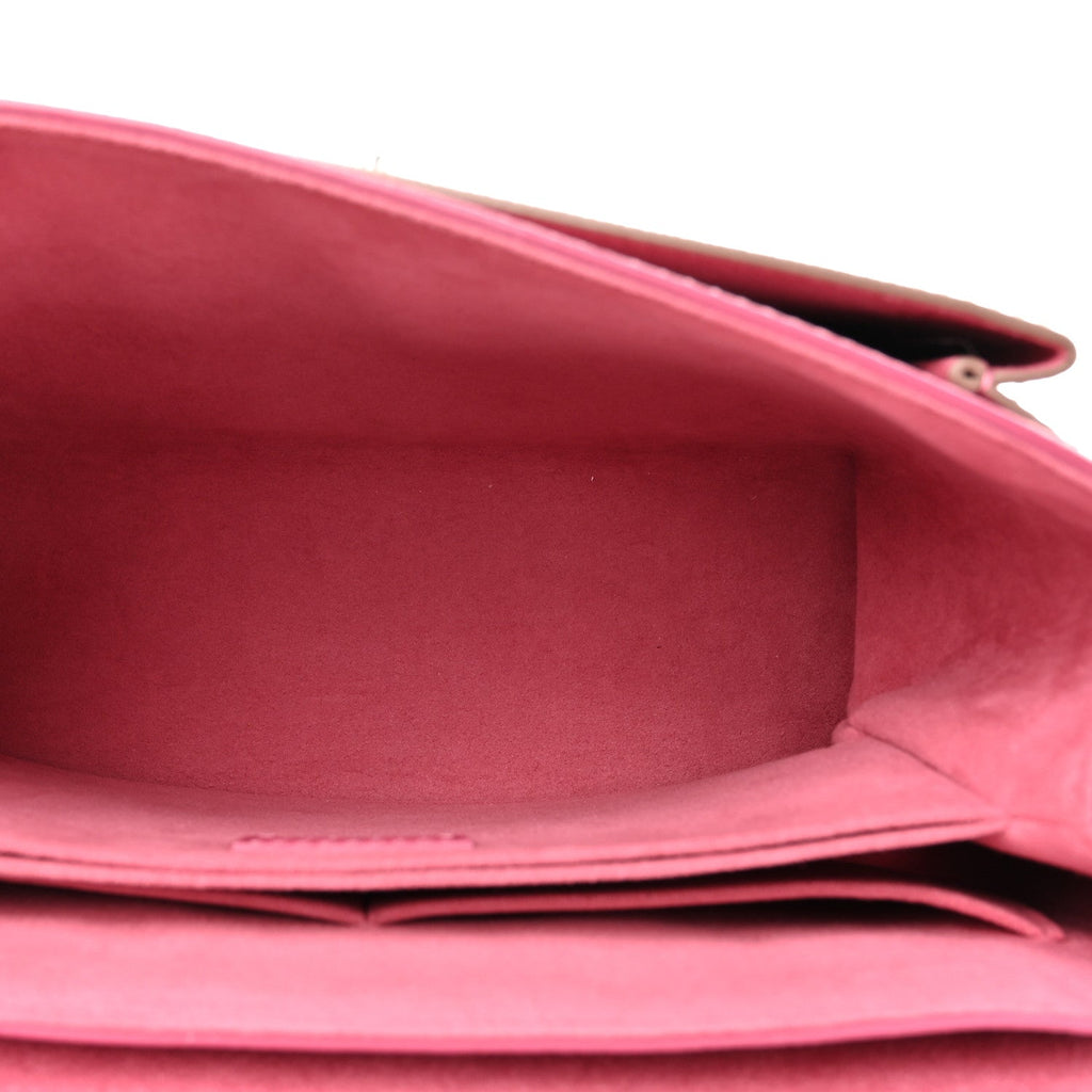 Louis Vuitton Soft Calfskin My Lockme Top Handle Lie De Vin Oxford Greige