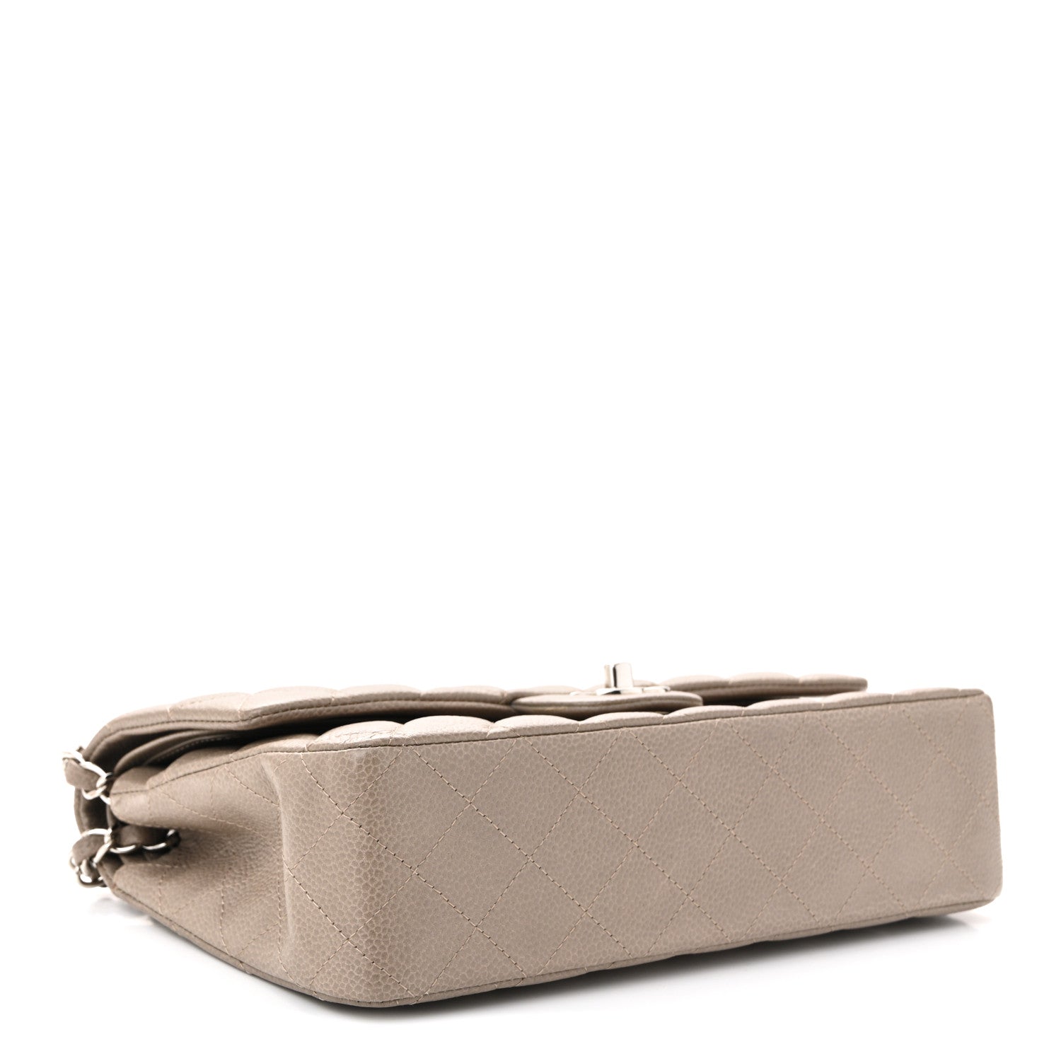 Chanel Caviar Quilted Medium Double Flap Taupe