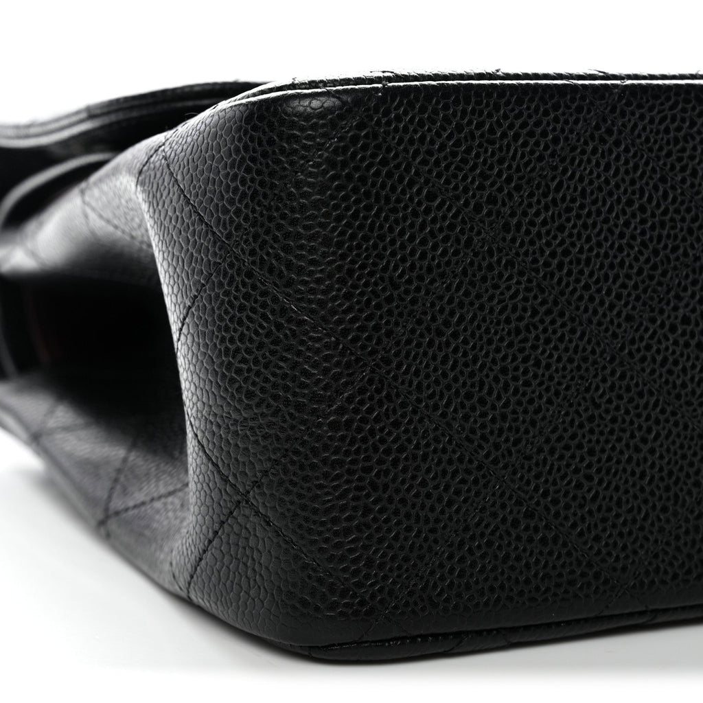 Chanel Caviar Quilted Jumbo Double Flap Black