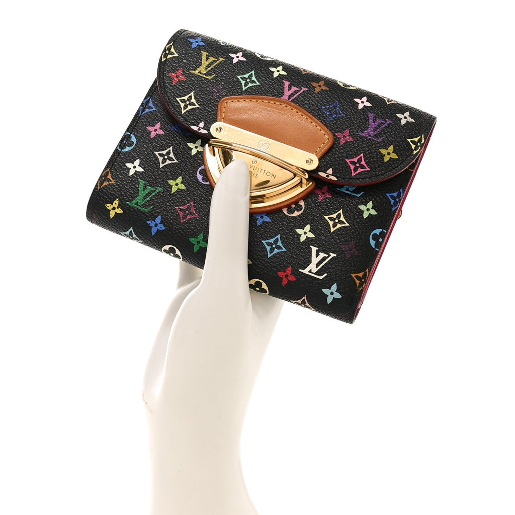 Louis Vuitton Monogram Multicolor Joey Wallet Black Grenade