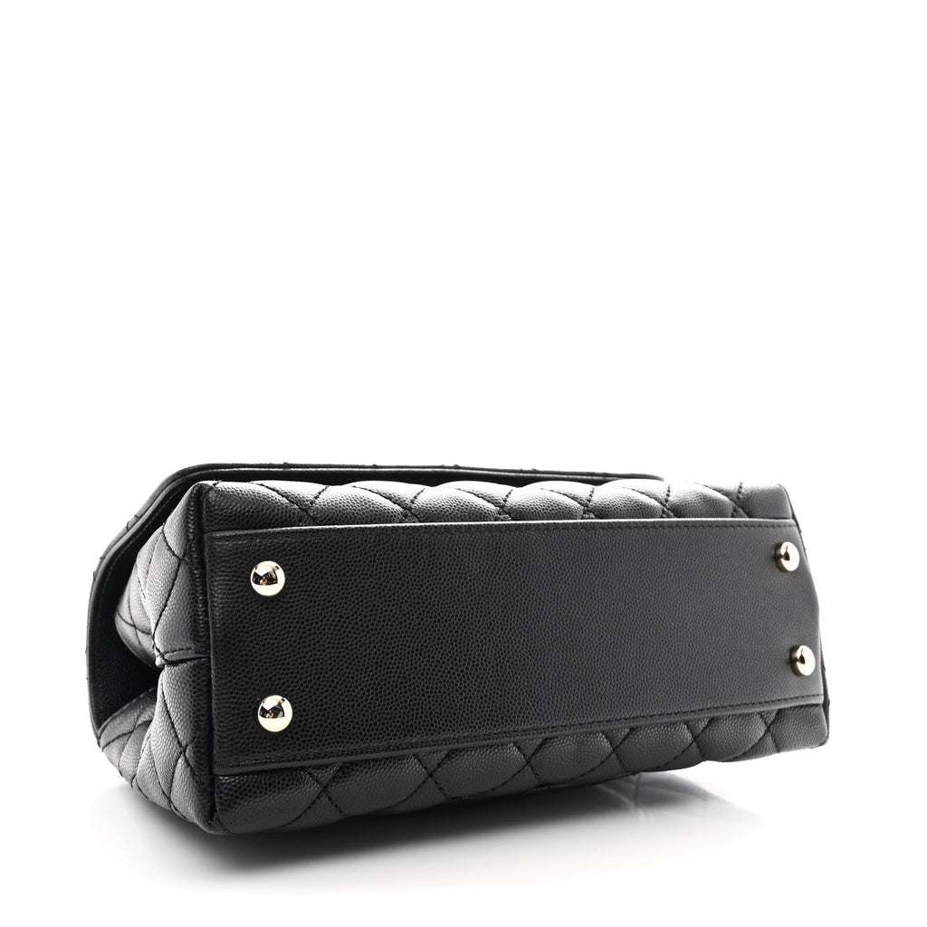 Chanel Caviar Quilted Mini Coco Handle Flap Black