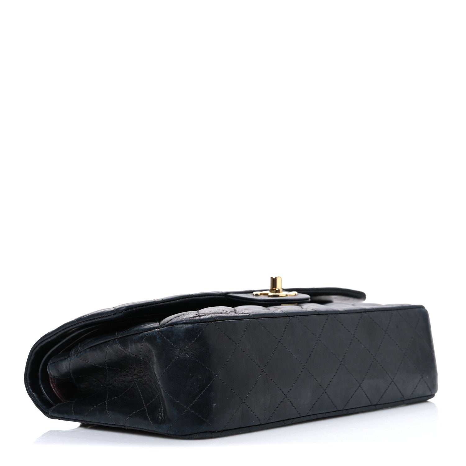 Chanel Lambskin Quilted Medium Double Flap Black