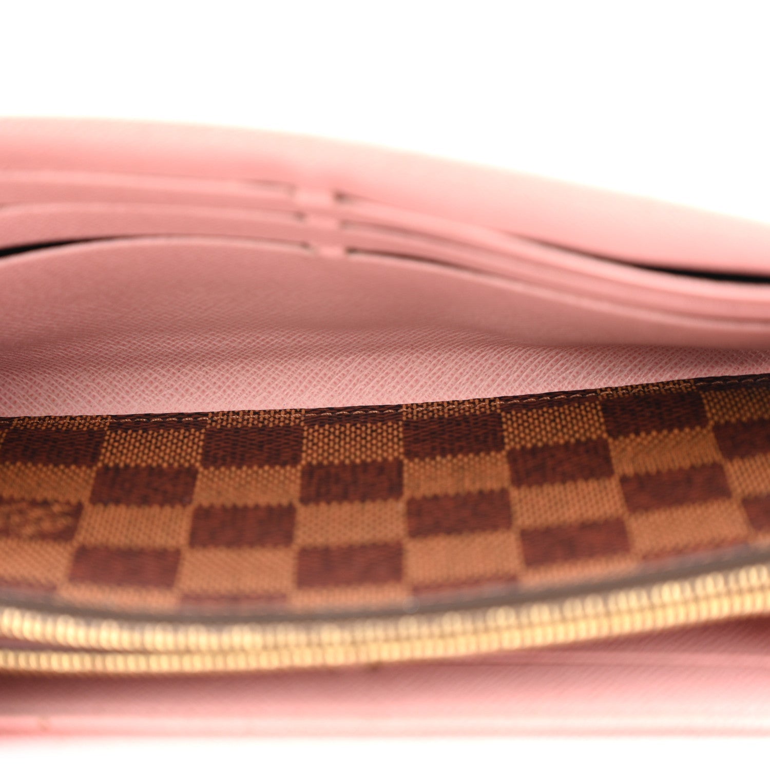 Louis Vuitton Damier Ebene Studded Sarah Wallet NM Rose Ballerine
