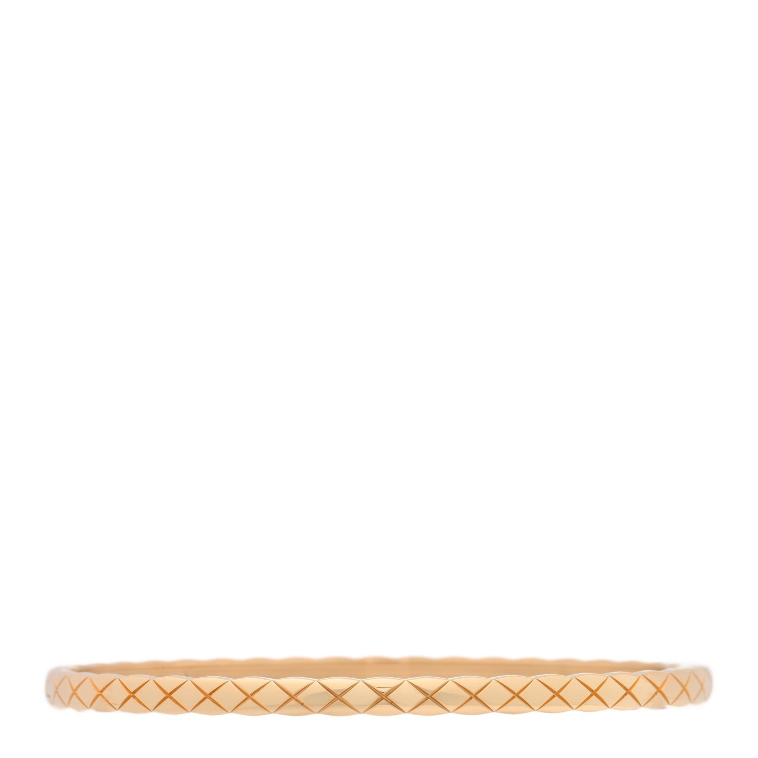18K Yellow Gold Mini Coco Crush Bangle Bracelet L