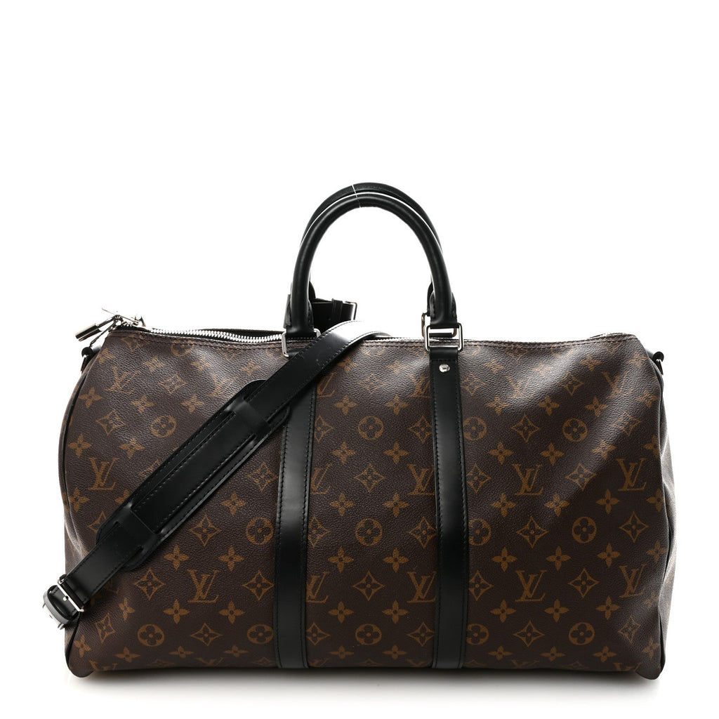 Louis Vuitton Monogram Macassar Keepall Bandouliere 45
