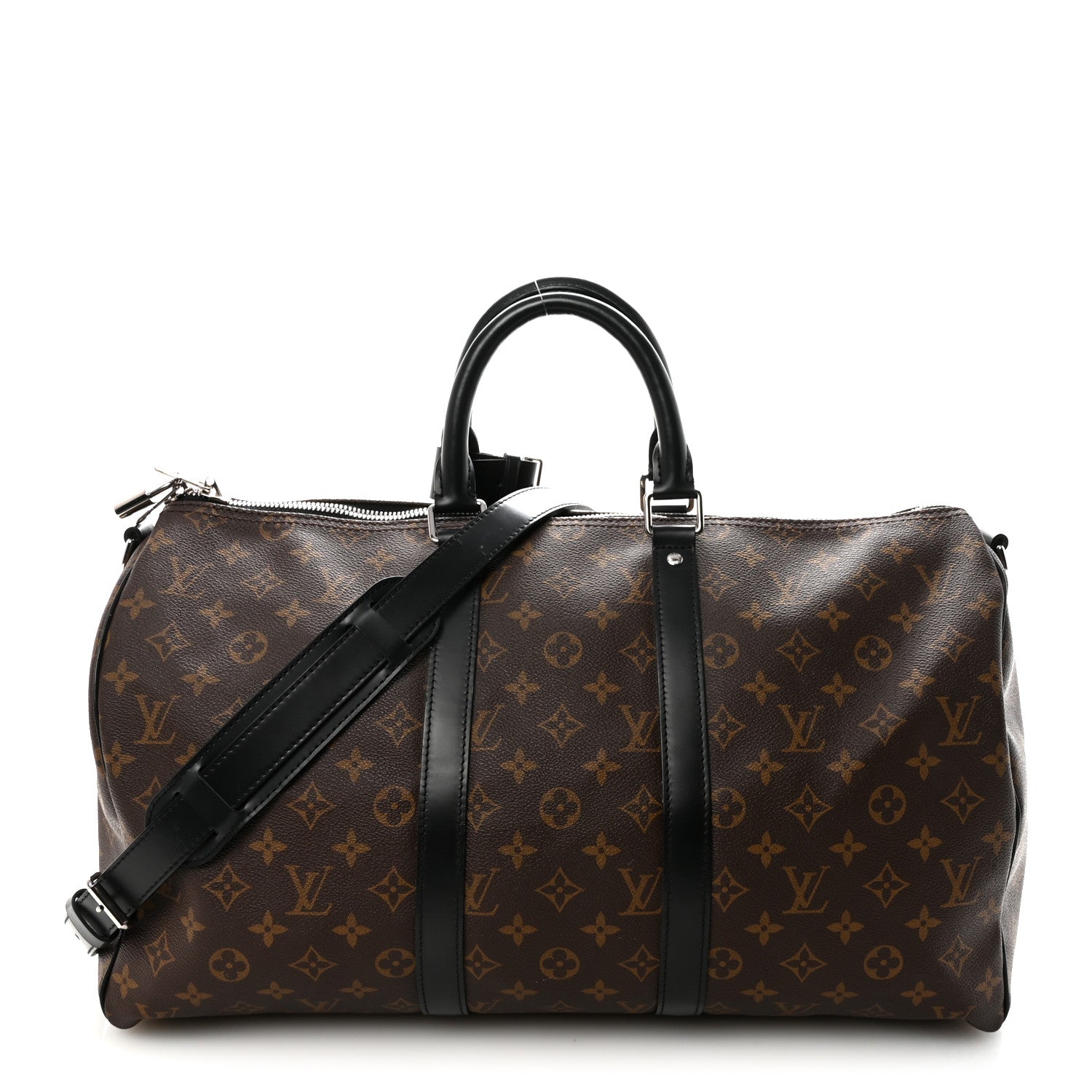 Louis Vuitton Monogram Macassar Keepall Bandouliere 45