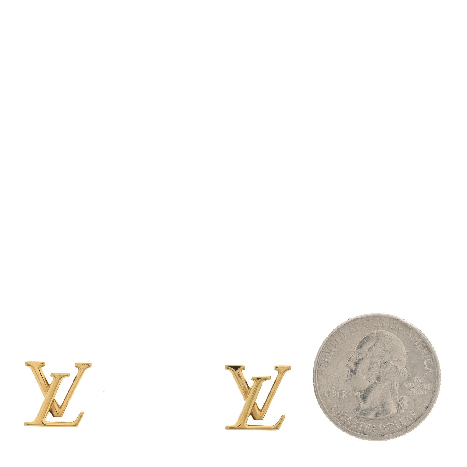 Louis Vuitton Metal LV Iconic Earrings Gold