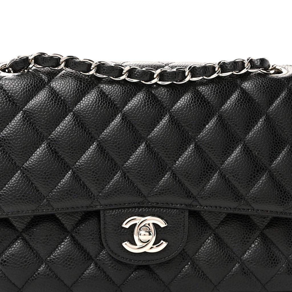 Chanel Caviar Quilted Medium Double Flap Black