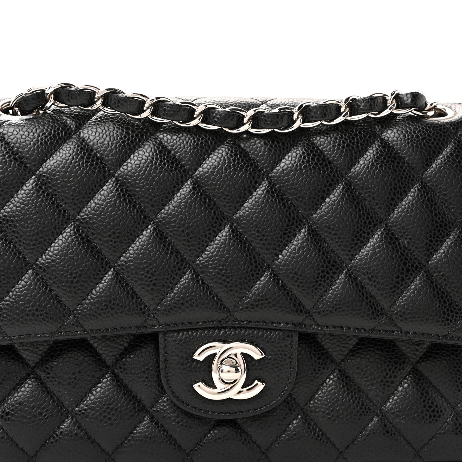 Chanel Caviar Quilted Medium Double Flap Black