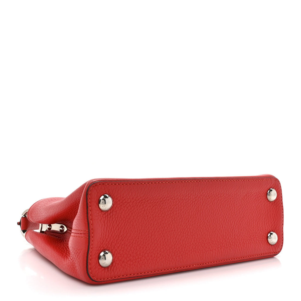 Louis Vuitton Taurillon Capucines BB Coquelicot