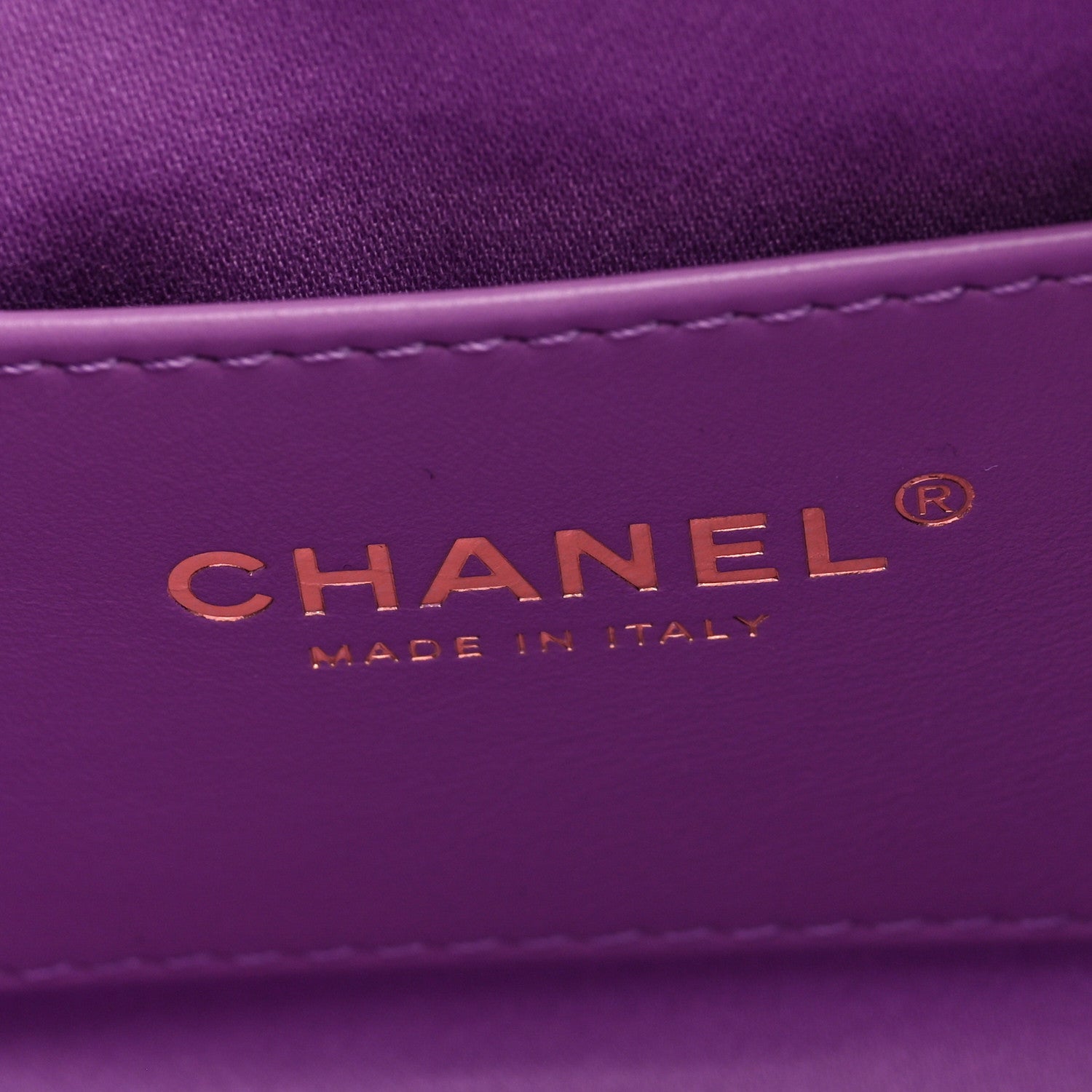 Chanel Suede Quilted Mini Chanel 25 Handbag Purple
