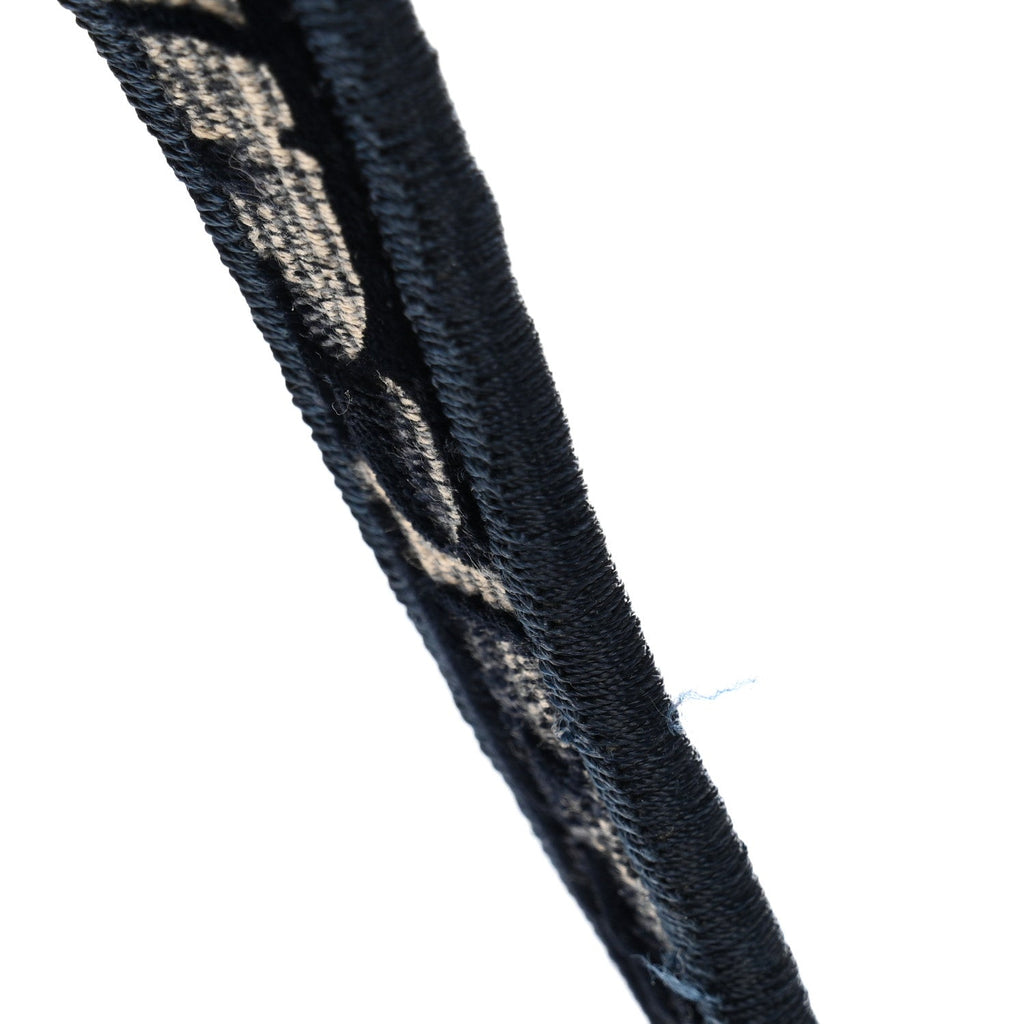 Christian Dior Velvet Oblique Saddle Bag Blue