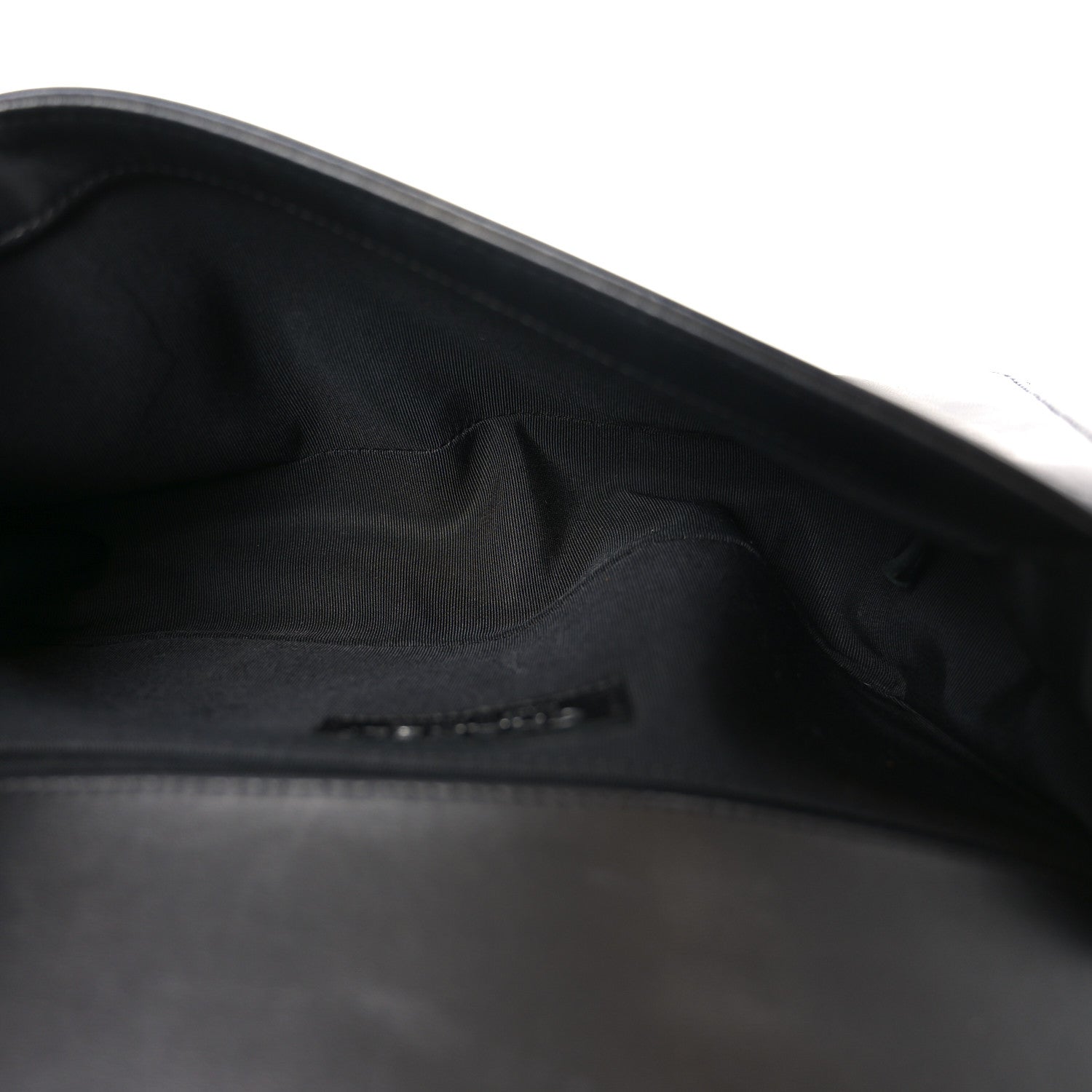 Chanel Calfskin Pleated Medium Boy Flap Black
