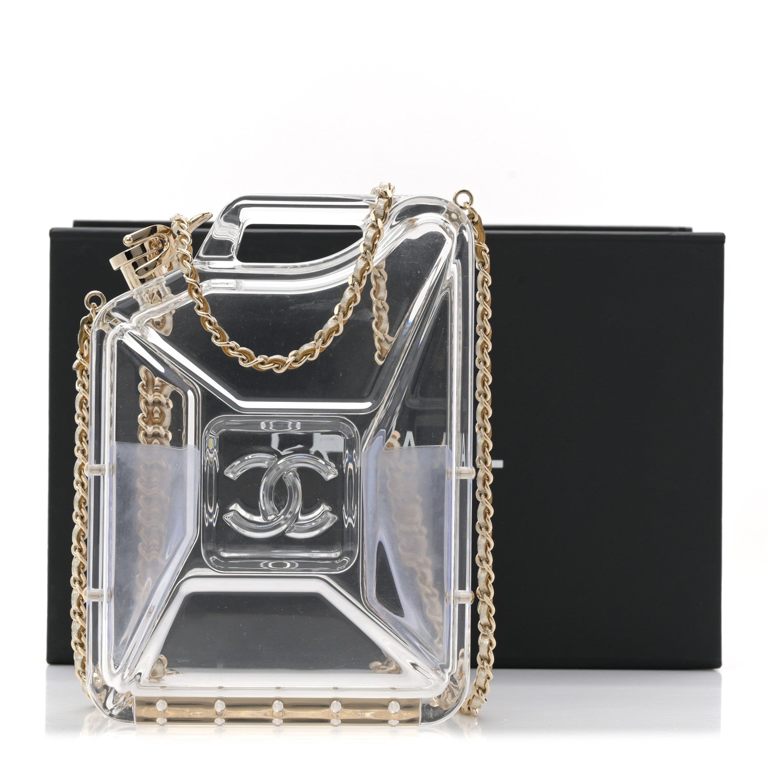 Chanel Plexiglass Dubai by Night Gas Tank Clutch