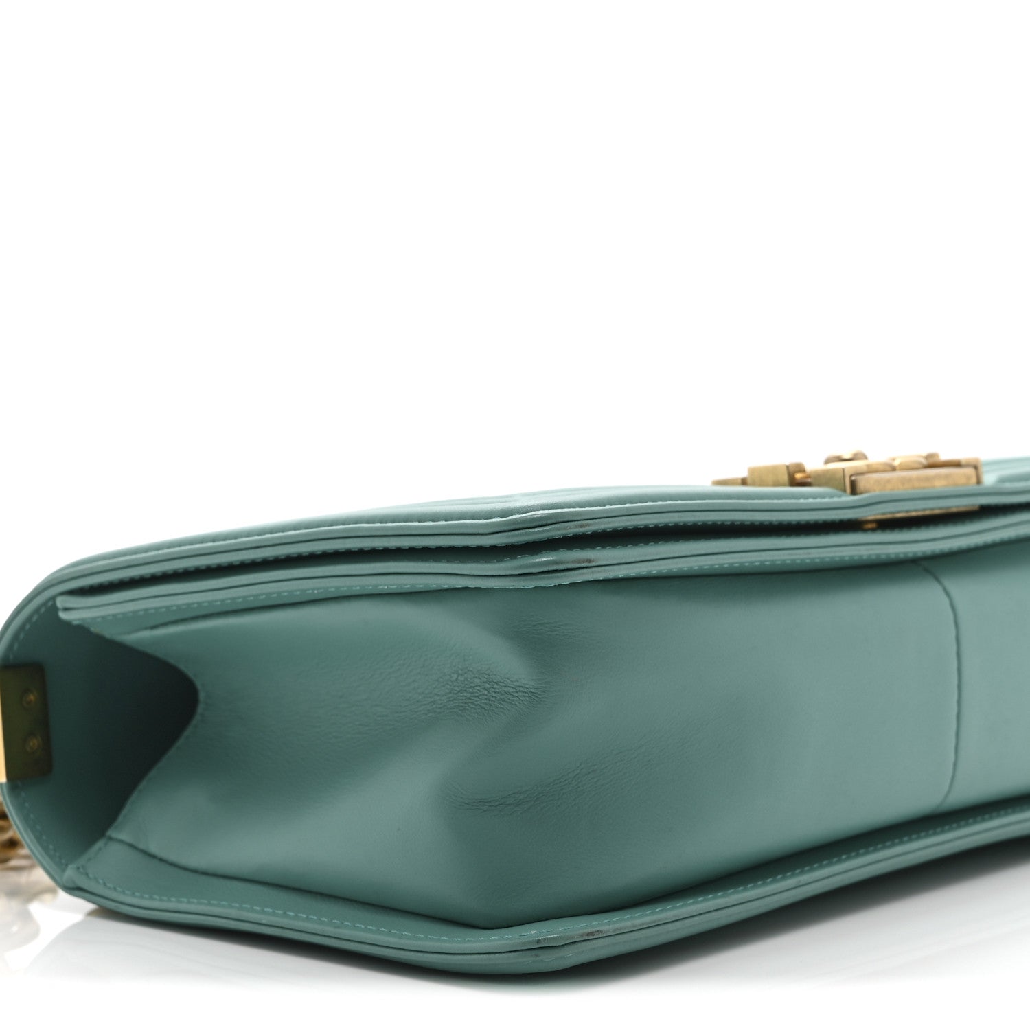 Chanel Lambskin Quilted Medium Boy Flap Green