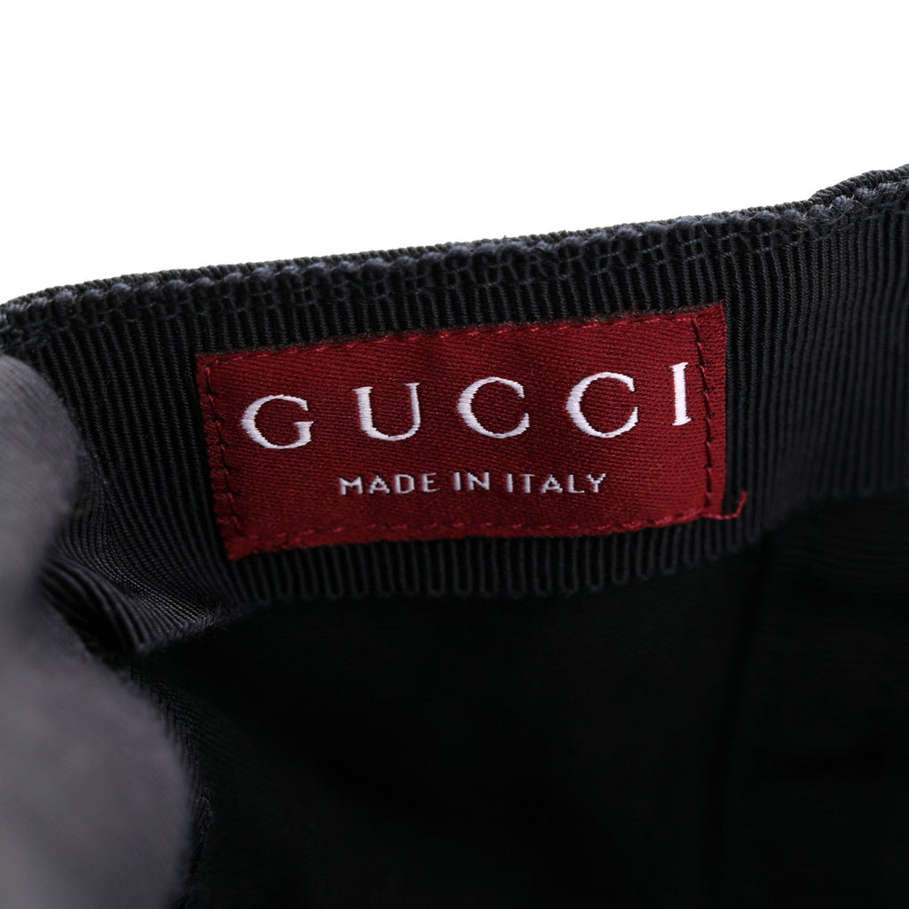 Gucci Cotton Embroidered Baseball Hat S Blue Red White