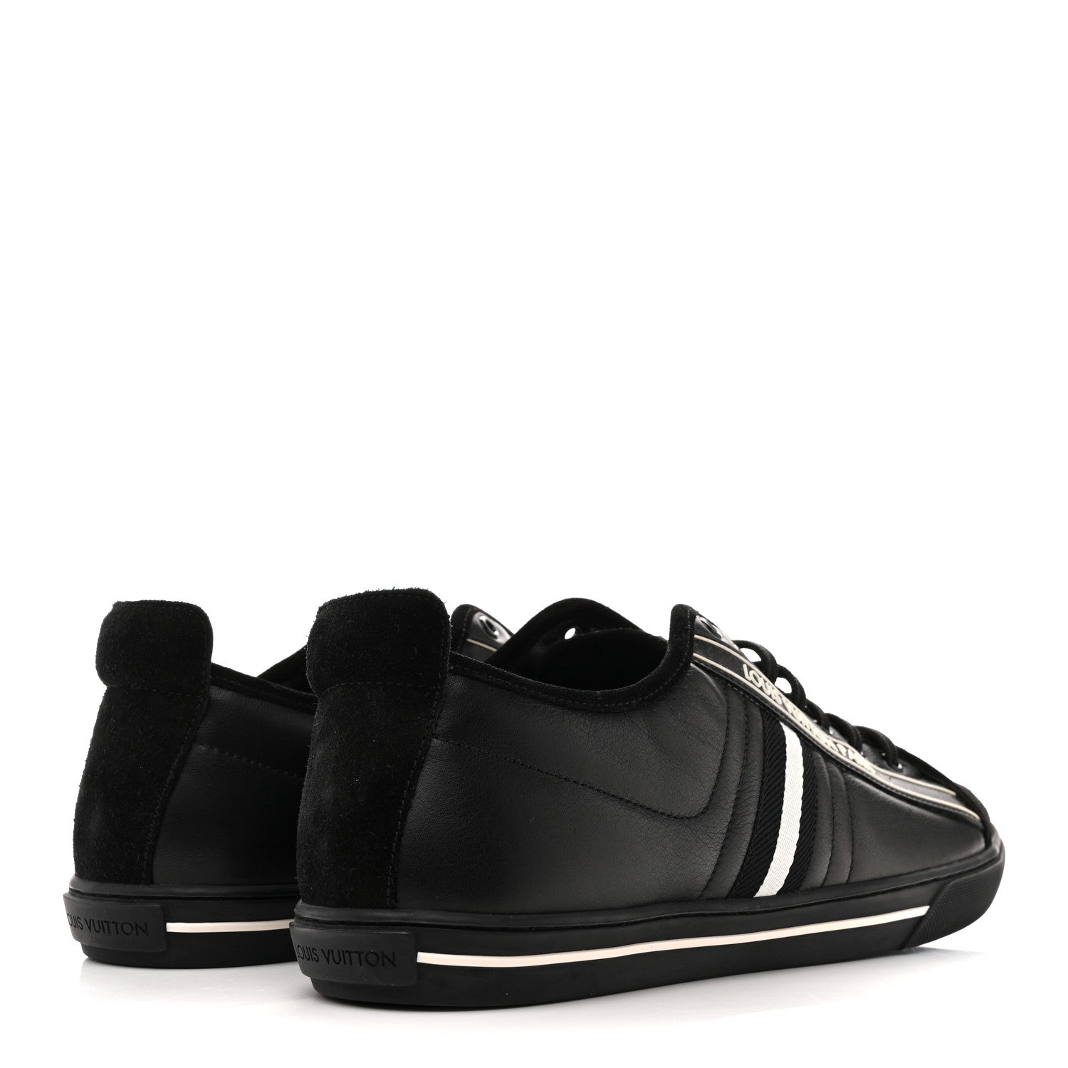Louis Vuitton Calfskin Mens Cosmos Sneakers 8 Black