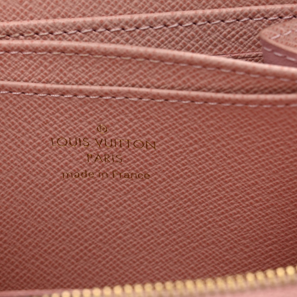 Louis Vuitton Damier Azur Zippy Coin Purse Rose Ballerine