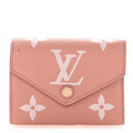 Louis Vuitton Empreinte Monogram Giant Victorine Wallet Rose Trianon Creme