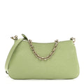 Gucci GG Grainy Calfskin Emblem Super Mini Shoulder Bag Sage Leaf
