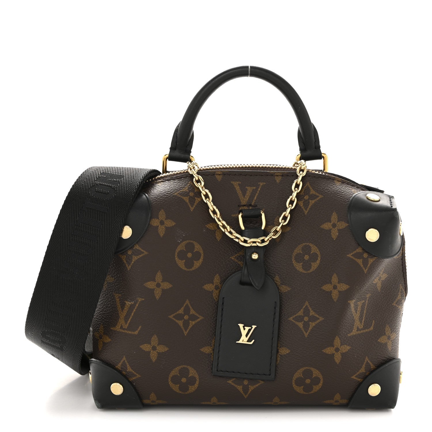 Louis Vuitton Monogram Petite Malle Souple Black