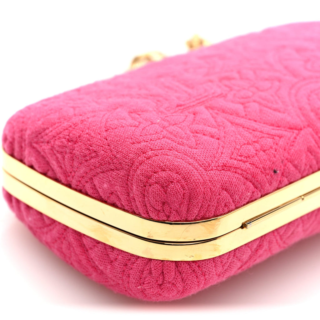 Louis Vuitton Jersey Monogram Motard Minaudiere Clutch Pink