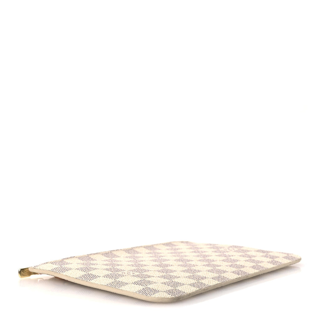 Louis Vuitton Damier Azur Neverfull MM GM Pochette Rose Ballerine