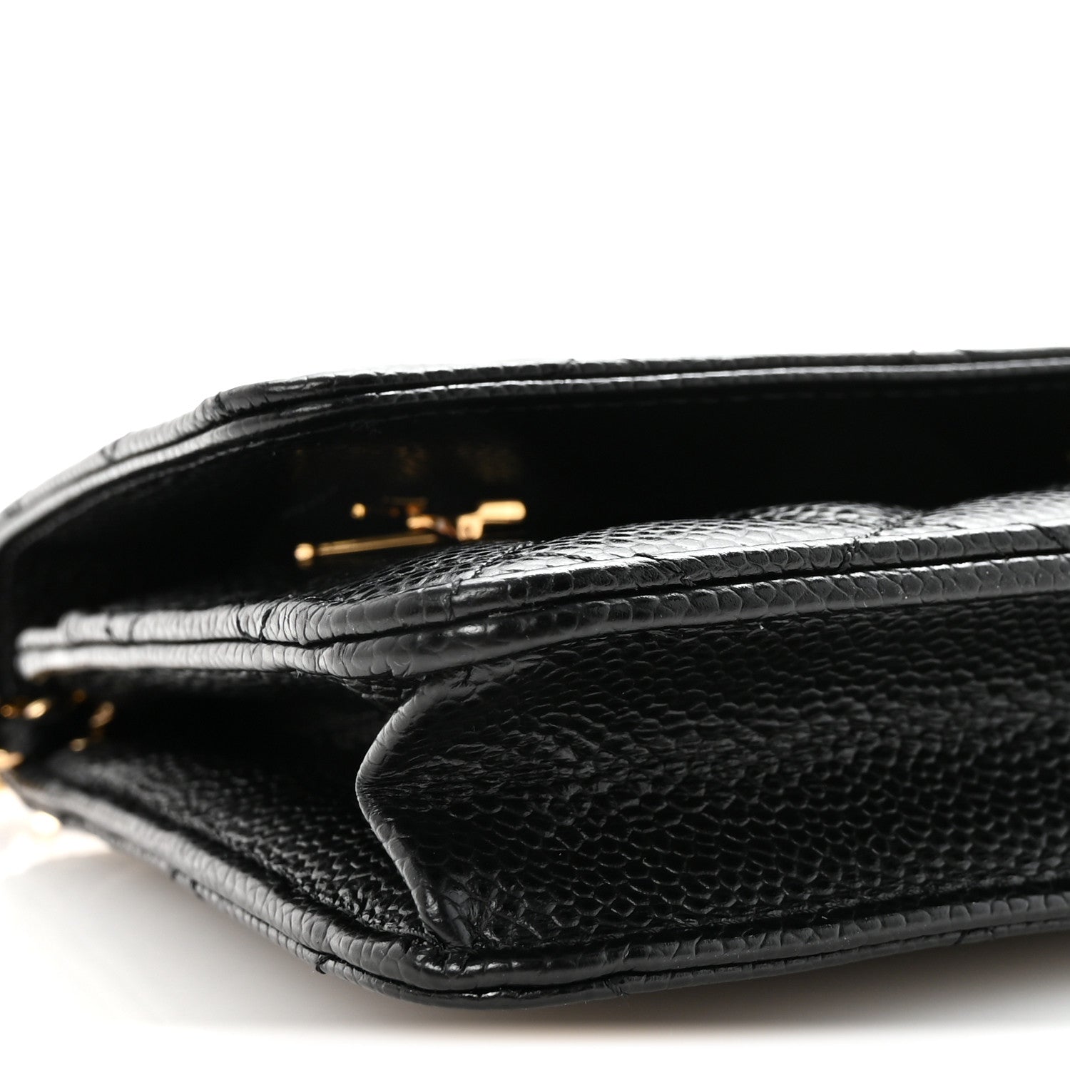 Chanel Caviar Quilted Wallet on Chain WOC Black