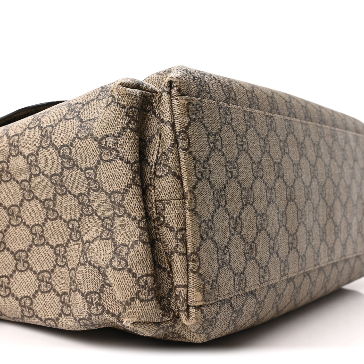 Gucci GG Plus Monogram Messenger Diaper Bag Dark Brown