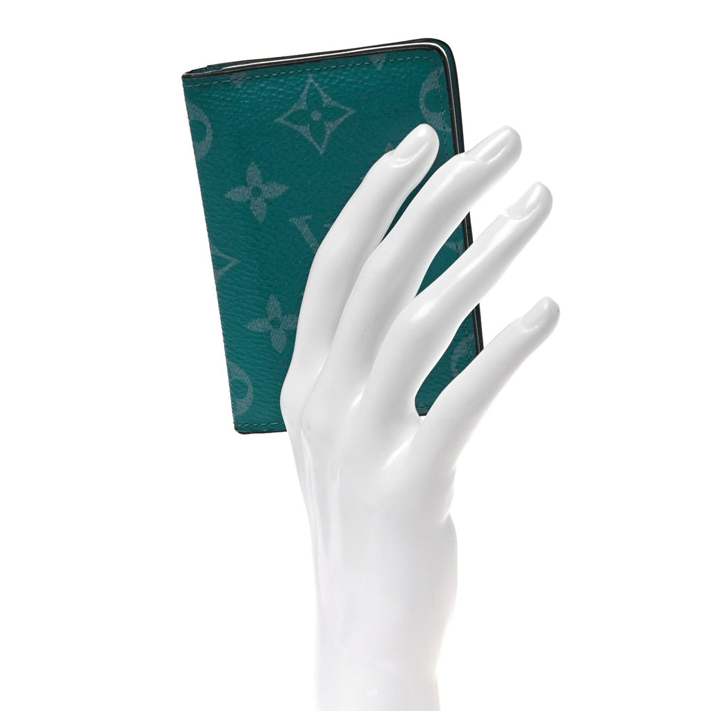 Louis Vuitton Monogram Taiga Pocket Organizer Vert