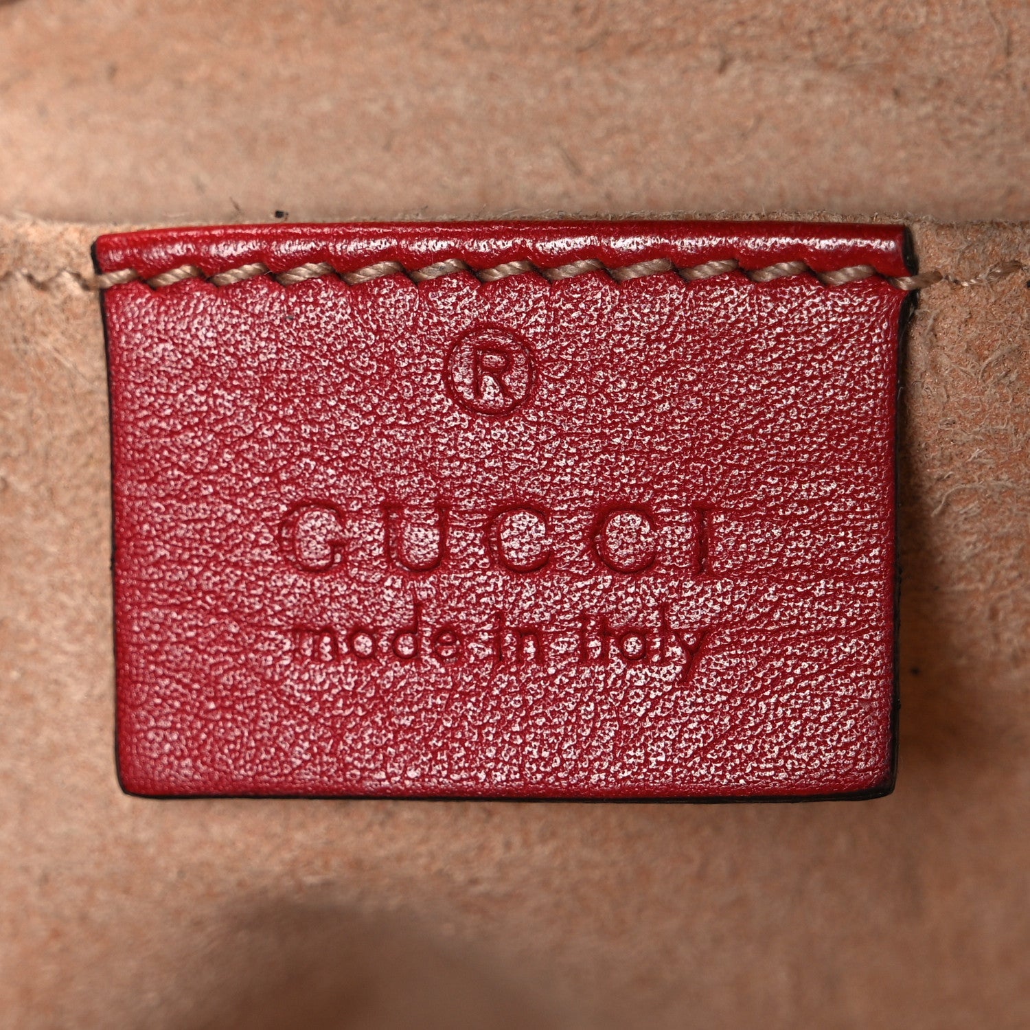Gucci Calfskin Matelasse Small GG Marmont Chain Shoulder Bag Hibiscus Red