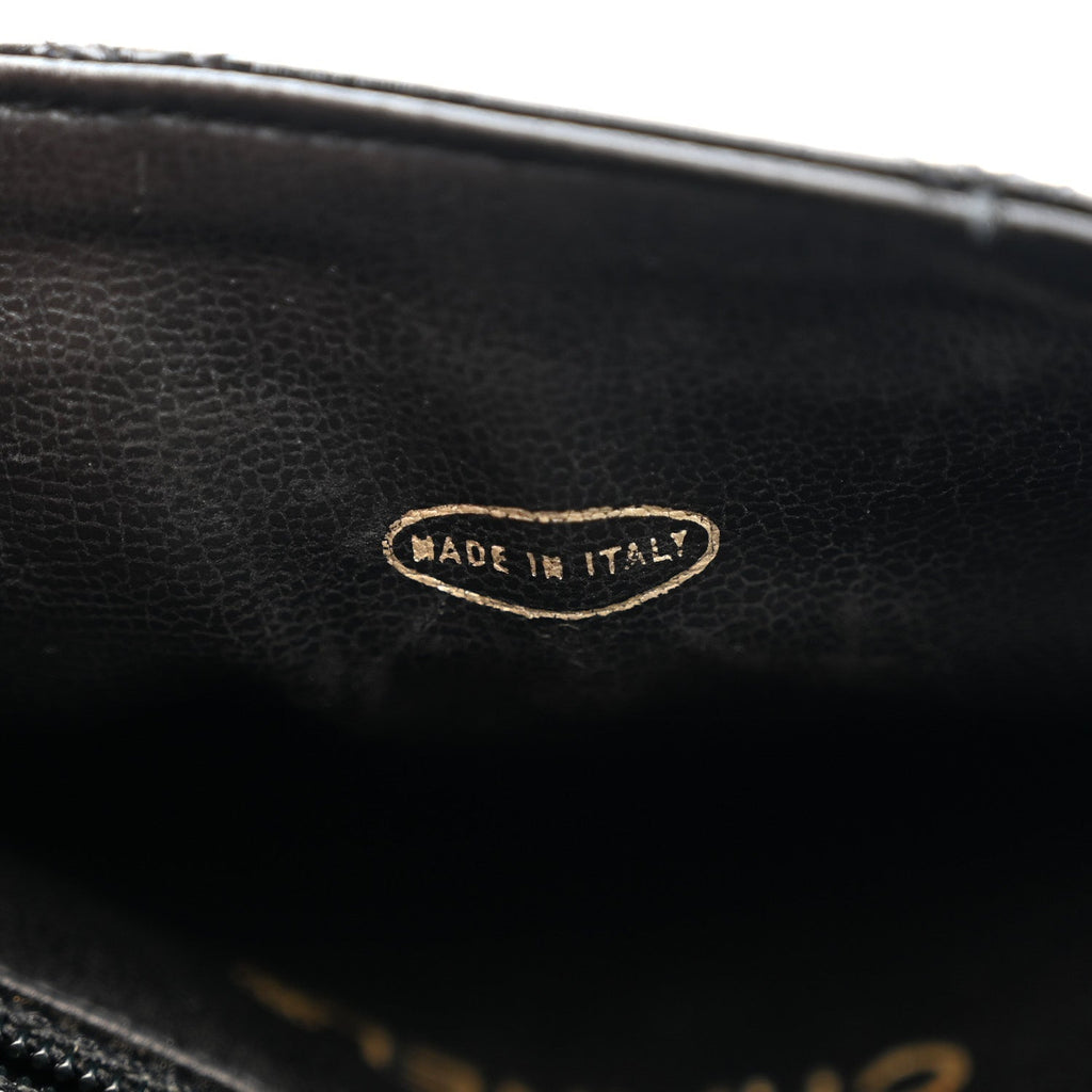 Chanel Patent Flap Waist Belt Bag Black