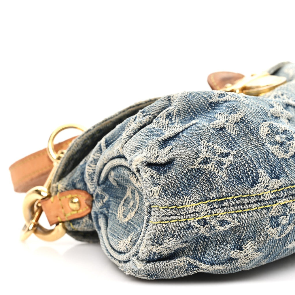 Louis Vuitton Monogram Denim Mini Pleaty Blue