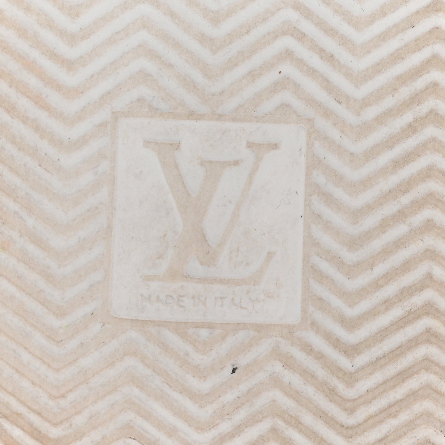 Louis Vuitton Grained Calfskin Embossed Monogram Mens Beverly Hills Sneakers 8.5 White
